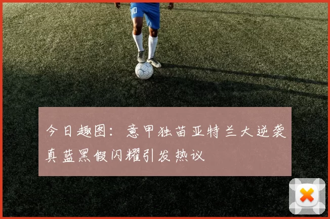 今日趣图：意甲独苗亚特兰大逆袭真蓝黑假闪耀引发热议